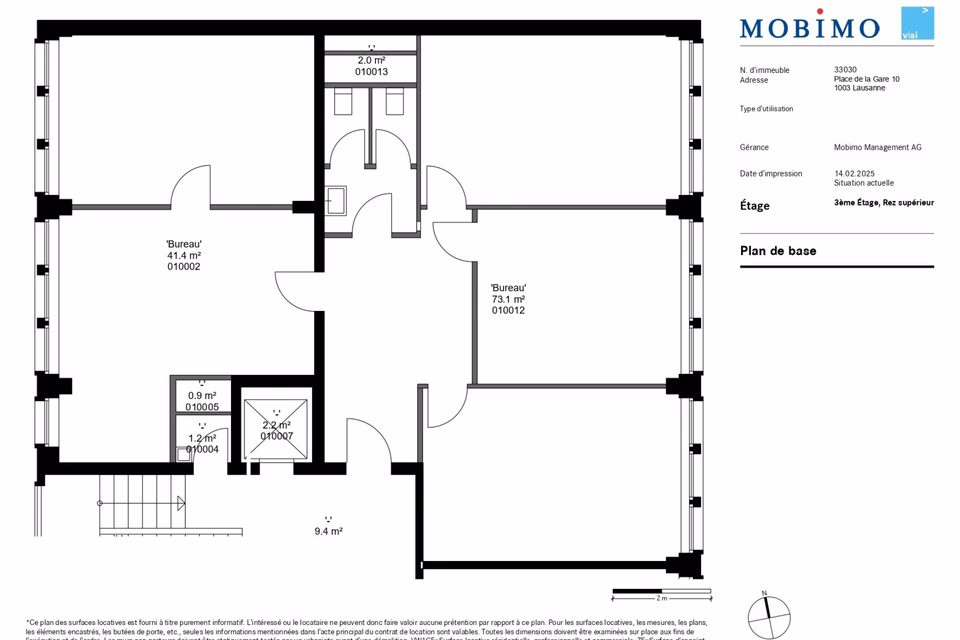 116 m2 office for rent next to the station, Place de la Gare, 1003 Lausanne, Vaud, CH