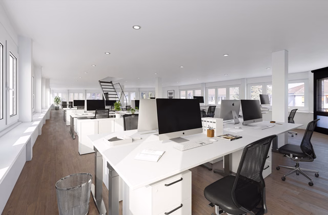Prime location: Attractive office premises directly at Belp train station