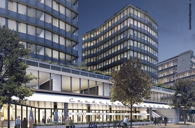 Indoor parking near the town centre and train station