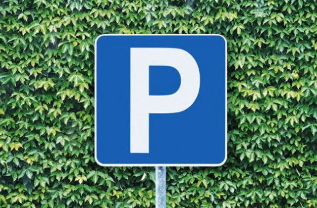 Parking directly behind the station
