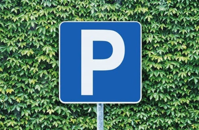 Parking spaces near the airport