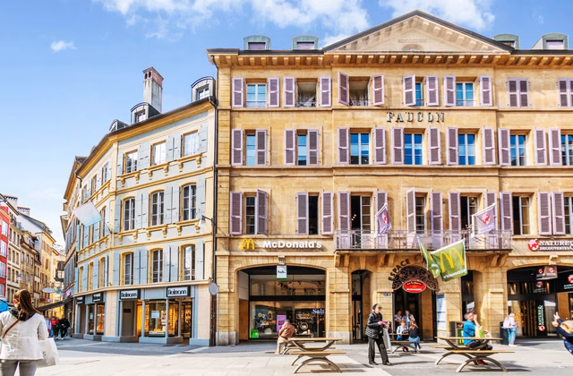 In the heart of the pedestrian zone