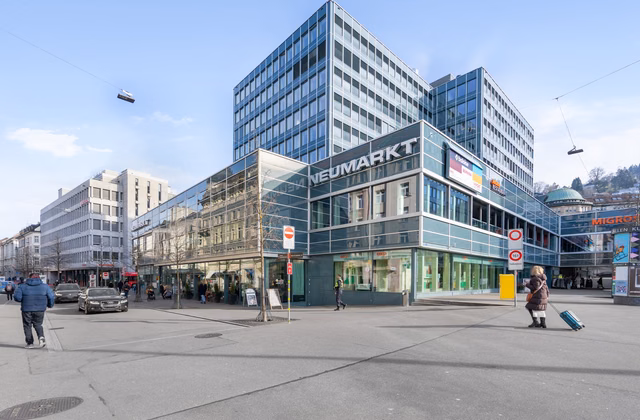 Parking space available at Neumarkt Shopping Centre, St. Gallen