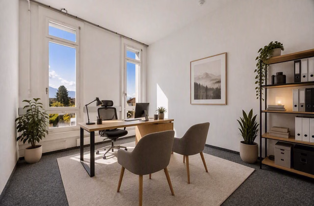 Small, bright, flexible: office space in prime location in Heerbrugg
