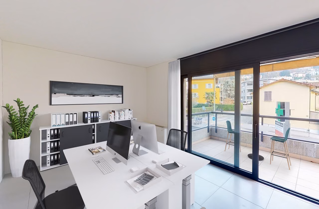Customizable open space in the dynamic Porta Nord district of Lugano