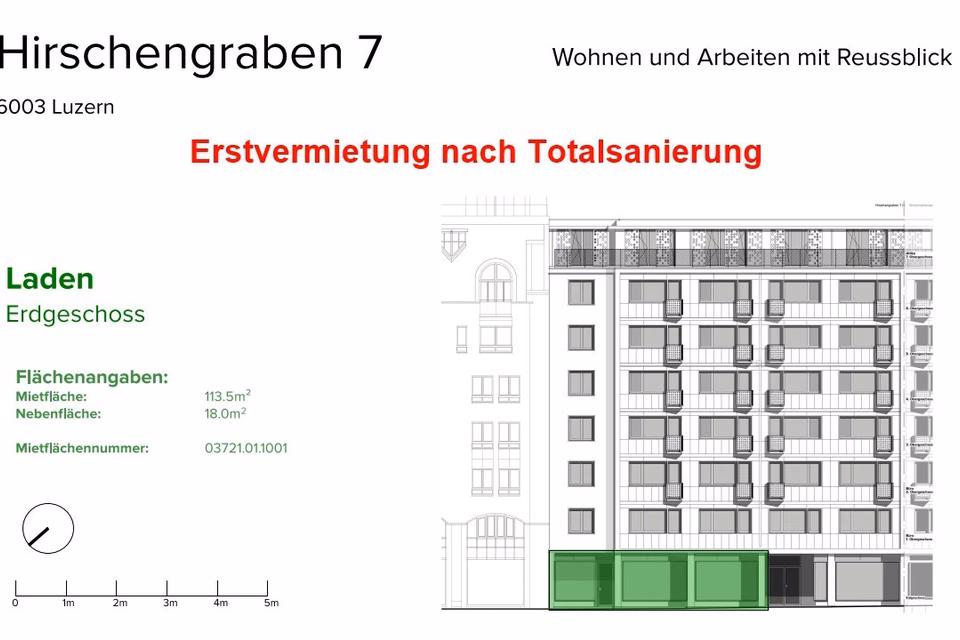 Your new retail/practice location with views of the Reuss and Old Town, Hirschengraben, 6003 Luzern, LU, CH