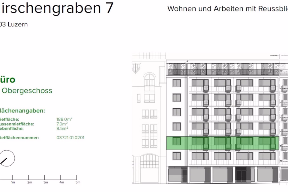 Modern rental space for office, medical practice or retail to let, Hirschengraben, 6003 Luzern, LU, CH