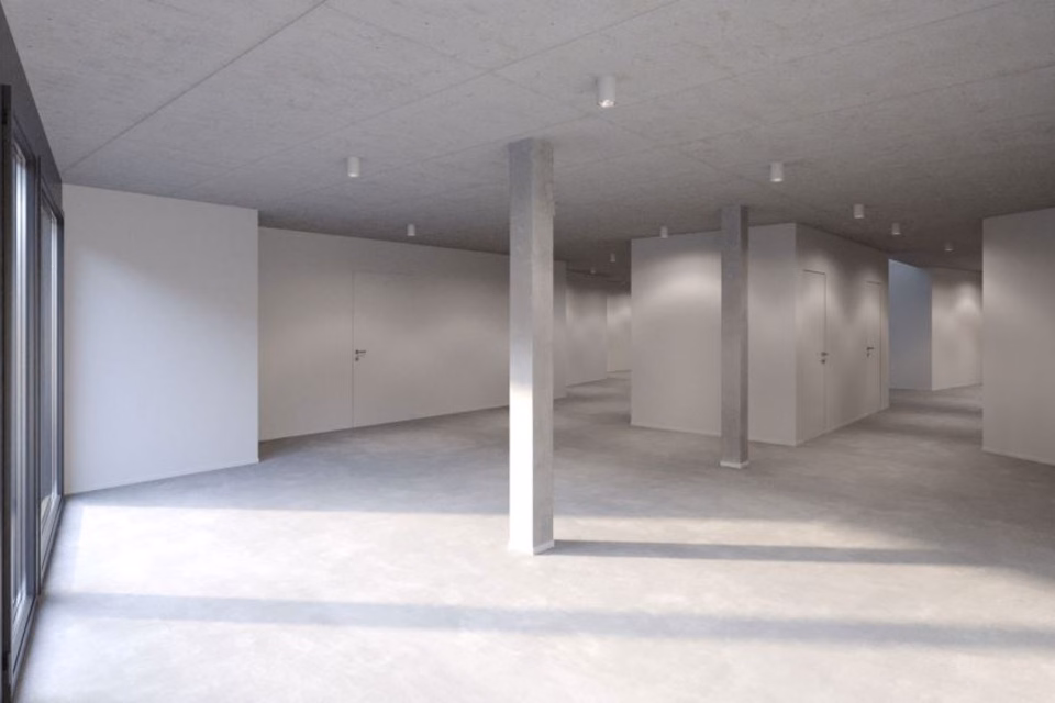 Central and flexibly usable commercial premises in the Horgen Oberdorf site, Fabrikgasse / Dammstrasse, 8810 Horgen, Zurich, CH