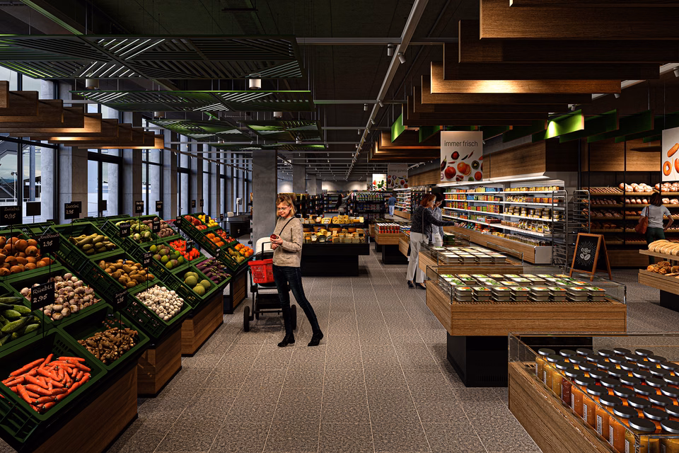 Attractive retail and office spaces directly at Horgen Oberdorf station, Fabrikgasse / Dammstrasse, 8810 Horgen, Zurich, CH