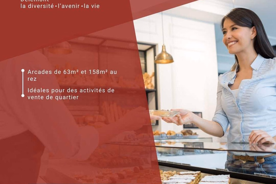 Flexible commercial space from 63m2 to 530m2, Rue de l'Avenir, 2800 Delémont, Jura, CH