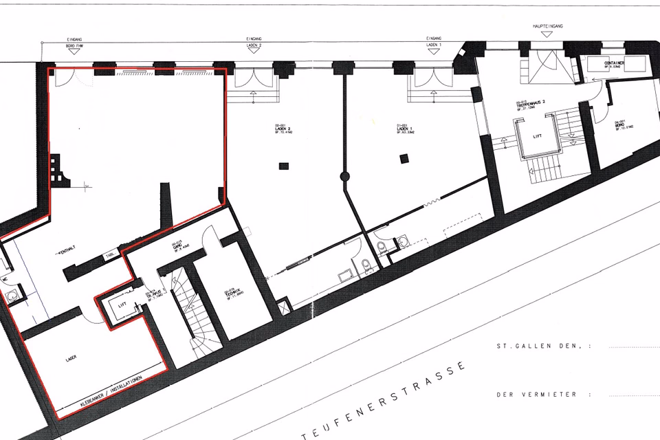 Your opportunity - retail space in a prime location, Davidstrasse, 9000 St. Gallen, St. Gallen, CH