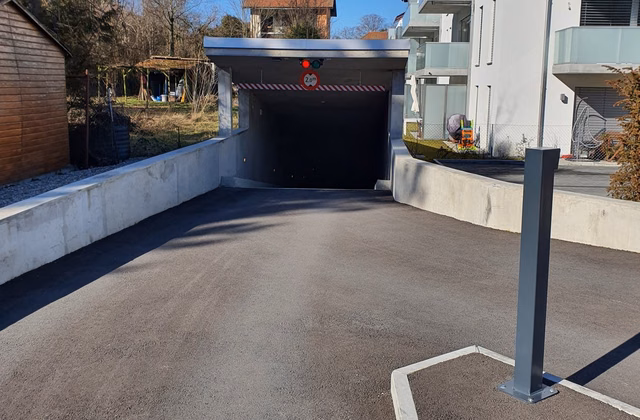 Underground motorcycle parking