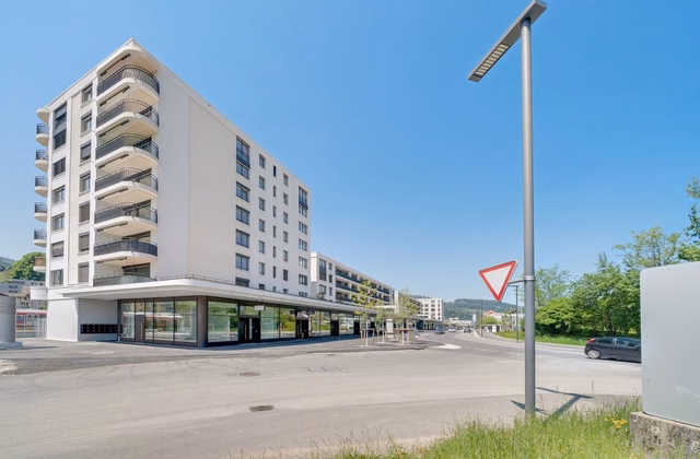 Various motorcycle parking spaces for rent directly at Wattwil train station!