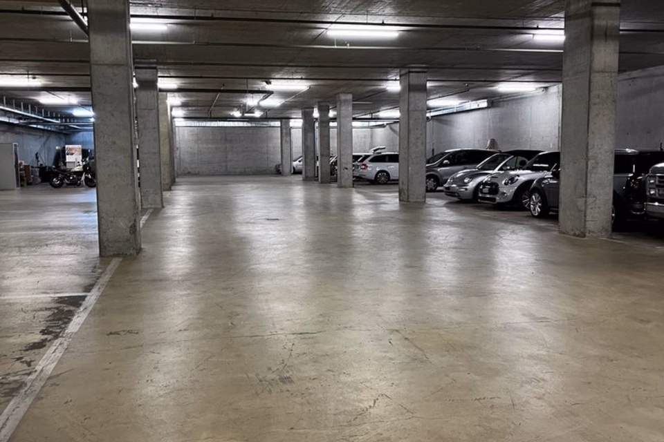 Parking spaces in the Lyssach shopping mile, Bernstrasse, 3421 Lyssach, Bern, CH