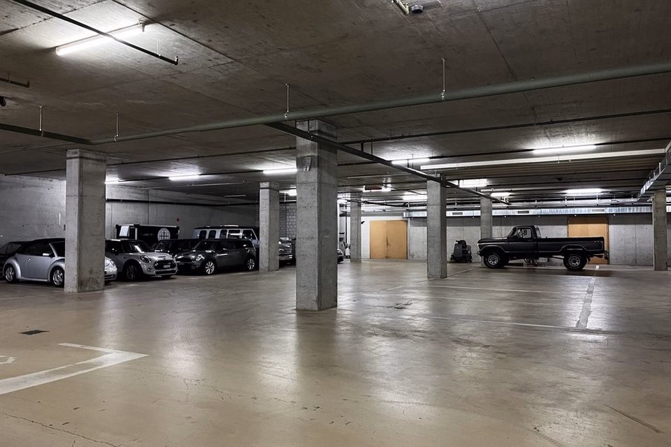 Parking spaces in the Lyssach shopping mile, Bernstrasse, 3421 Lyssach, Bern, CH