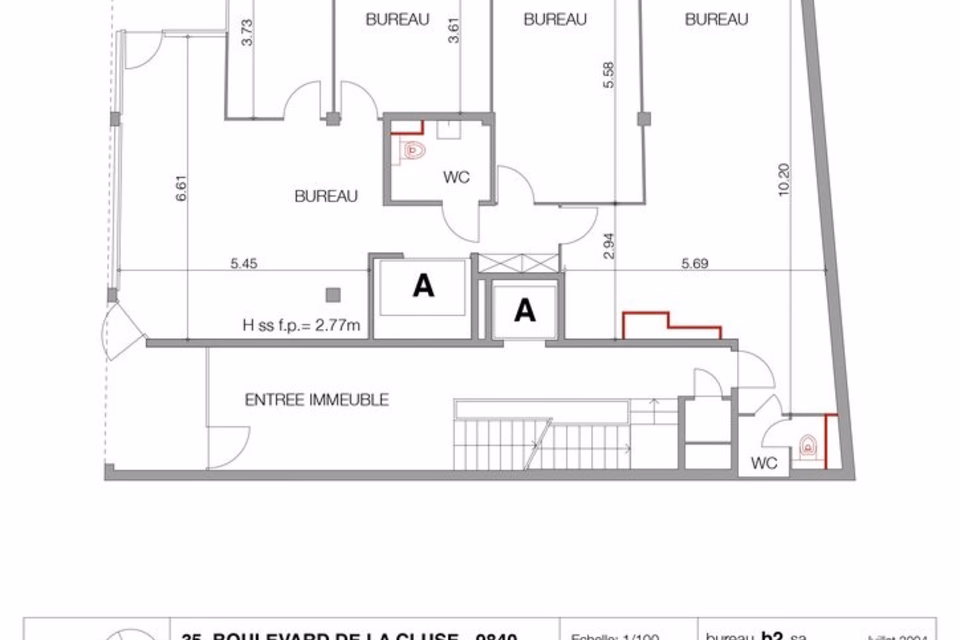 Retail unit of approximately 120 m² + basement opposite the HUG, Boulevard de la Cluse, 1205 Genève, Geneva, CH