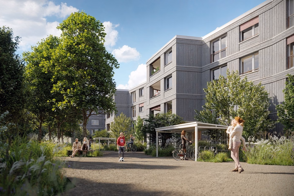 This is where your business starts - First letting of commercial premises Feuerfalter Köniz, Papillonallee, 3172 Niederwangen, Bern, CH
