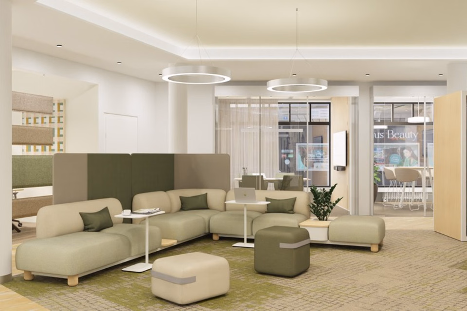 Representative commercial space on the ground floor in a prime location in Zürich-Oerlikon, Schaffhauserstrasse, 8050 Zürich, Zurich, CH