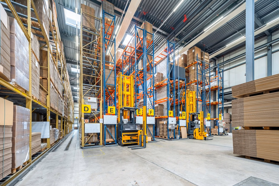 Semi-automatic high-bay warehouse with approx. 2'200 standard pallet spaces for long-term rent, Althardstrasse, 8105 Regensdorf, Zurich, CH